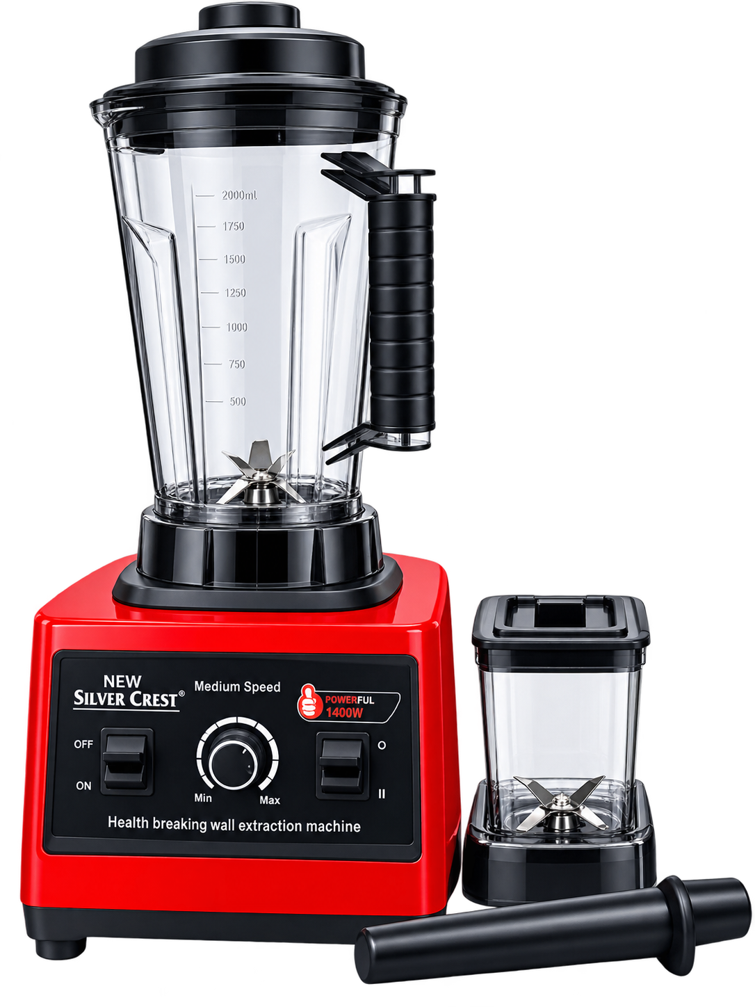 Silver Crest 4L Commercial Heavy Duty Blender & Food Processor –2 in 1