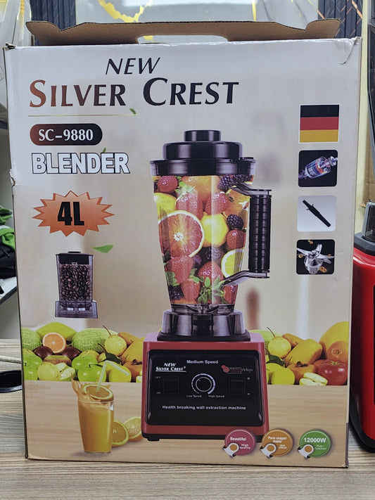 Silver Crest 4L Commercial Heavy Duty Blender & Food Processor –2 in 1