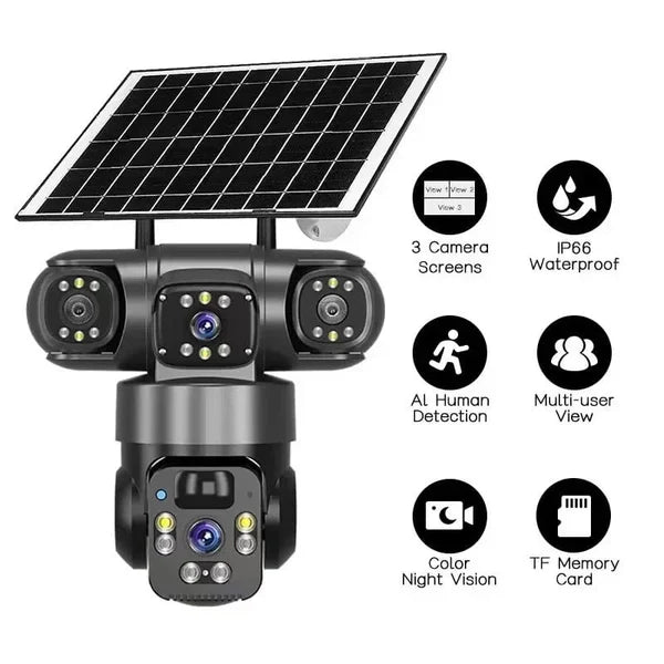 Smart Solar 4G CCTV Camera PTZ with Remote Monitoring