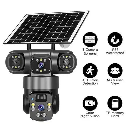 Smart Solar 4G CCTV Camera PTZ with Remote Monitoring
