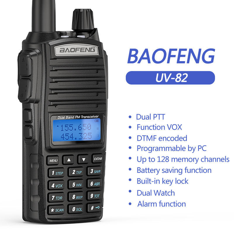Baofeng UV-82 Good Quality Walkie Talkie Radio 8km range