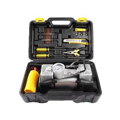 Car Repair Kit Pump Air Compressor Car Tyre Inflator with tools