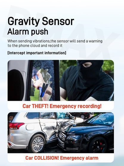 SIM Dual Lens Car Dash Cam 4K Two-way Intercom Night Vision 4G ,GPS G-Sensor Loop Recording Radar Induction Video