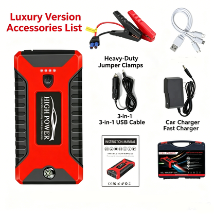 High Power 99800mAh Car Jump Starter  Multi Function Battery Booster Pack With LED Light