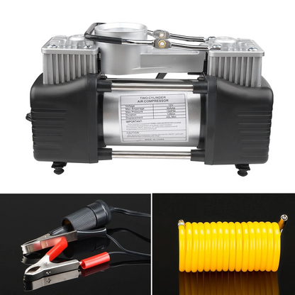 Car Repair Kit Pump Air Compressor Car Tyre Inflator with tools