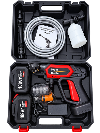 Portable High Pressure Water Gun  6 in 1 Multifunction Nozzle