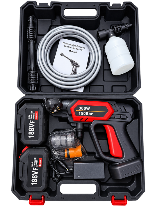 Portable High Pressure Water Gun  6 in 1 Multifunction Nozzle